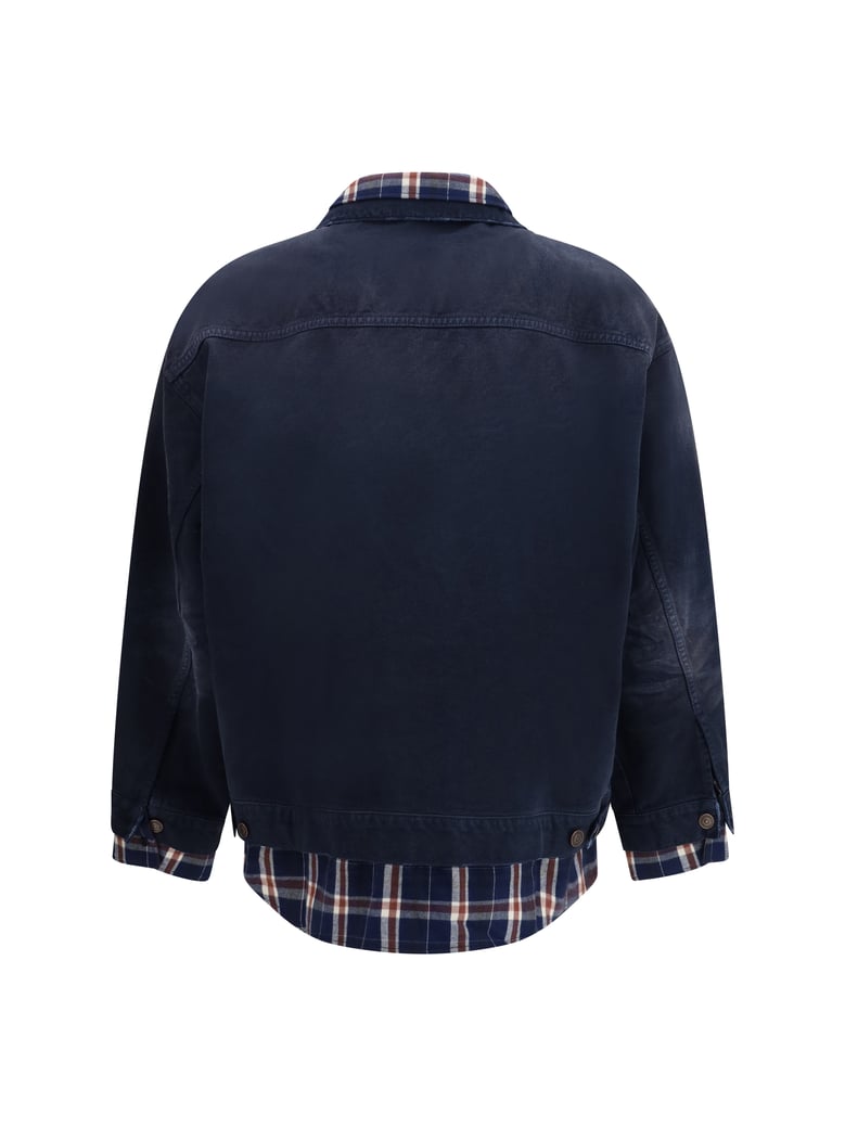 shirt jacket patched navy by Selfnex