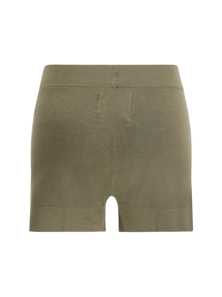 rib-knit shorts n°450 bummy army by Selfnex