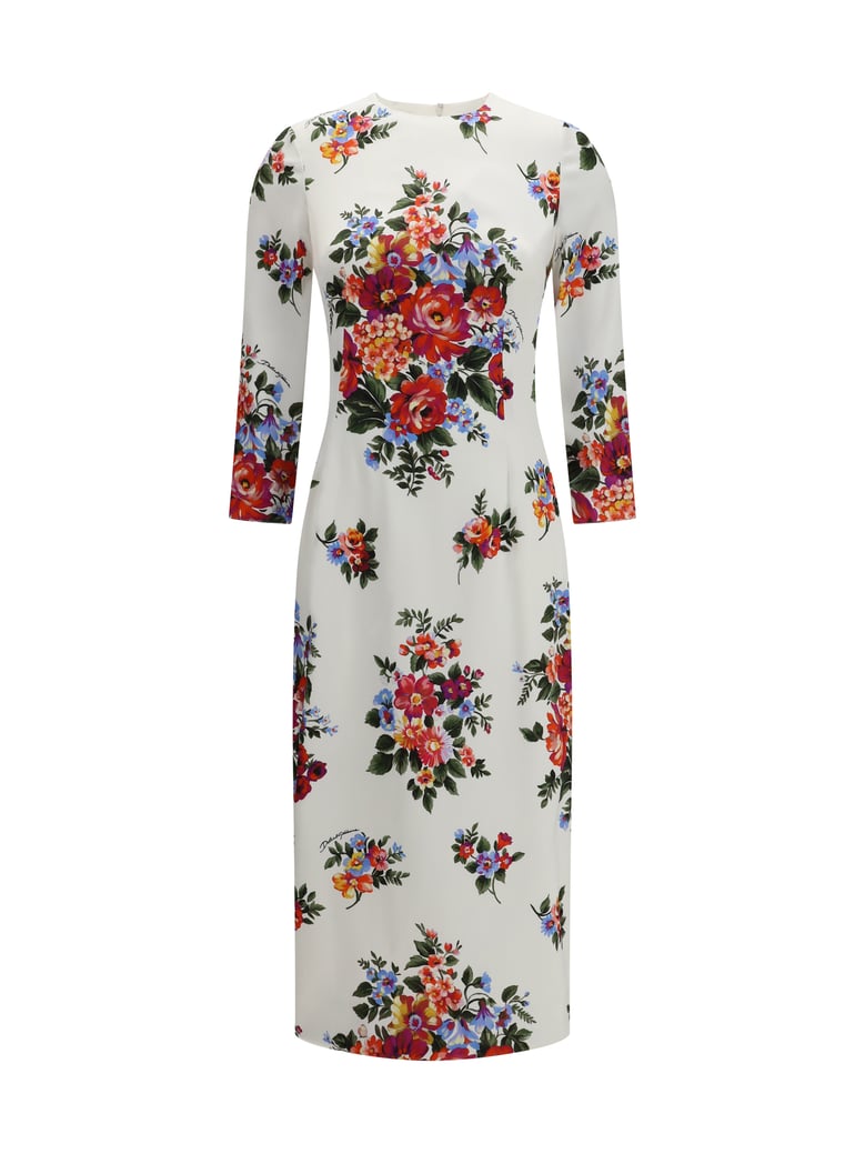 dress floral print stretch viscose by Selfnex