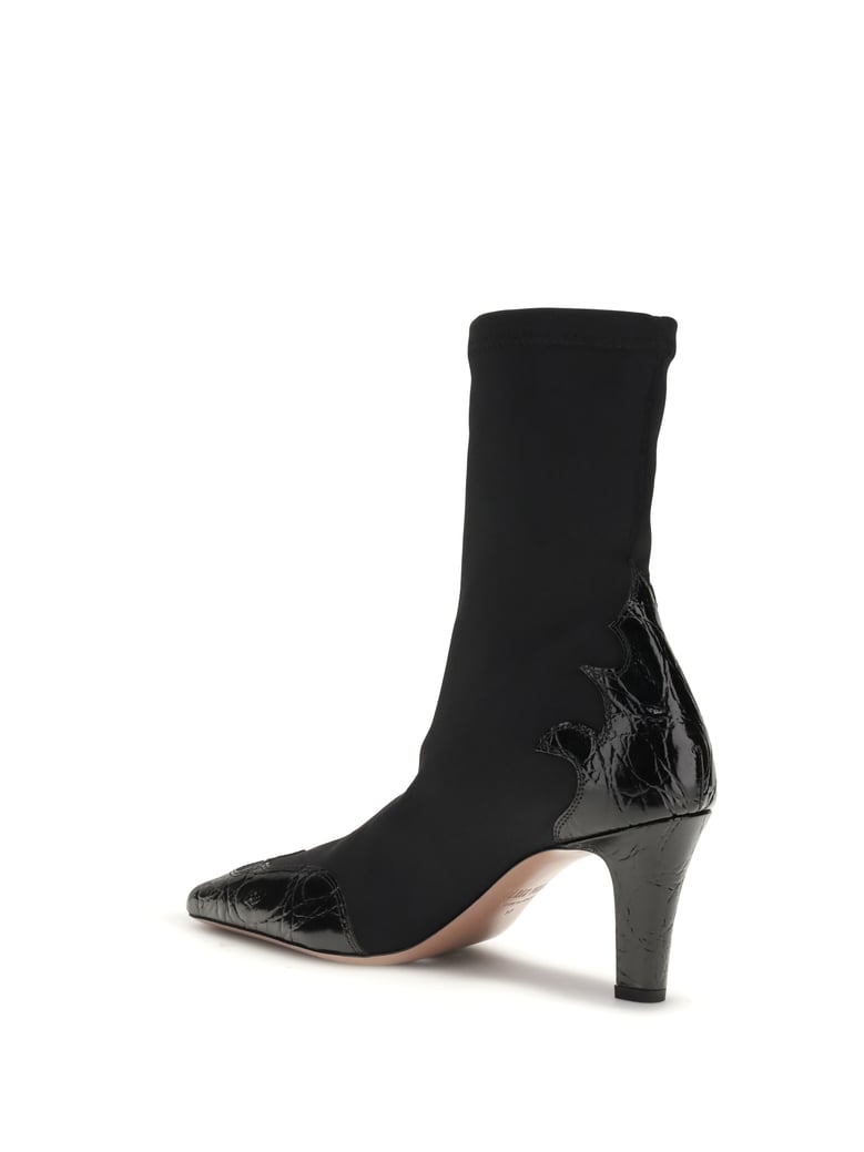 ankle boots belle black calf leather by Selfnex