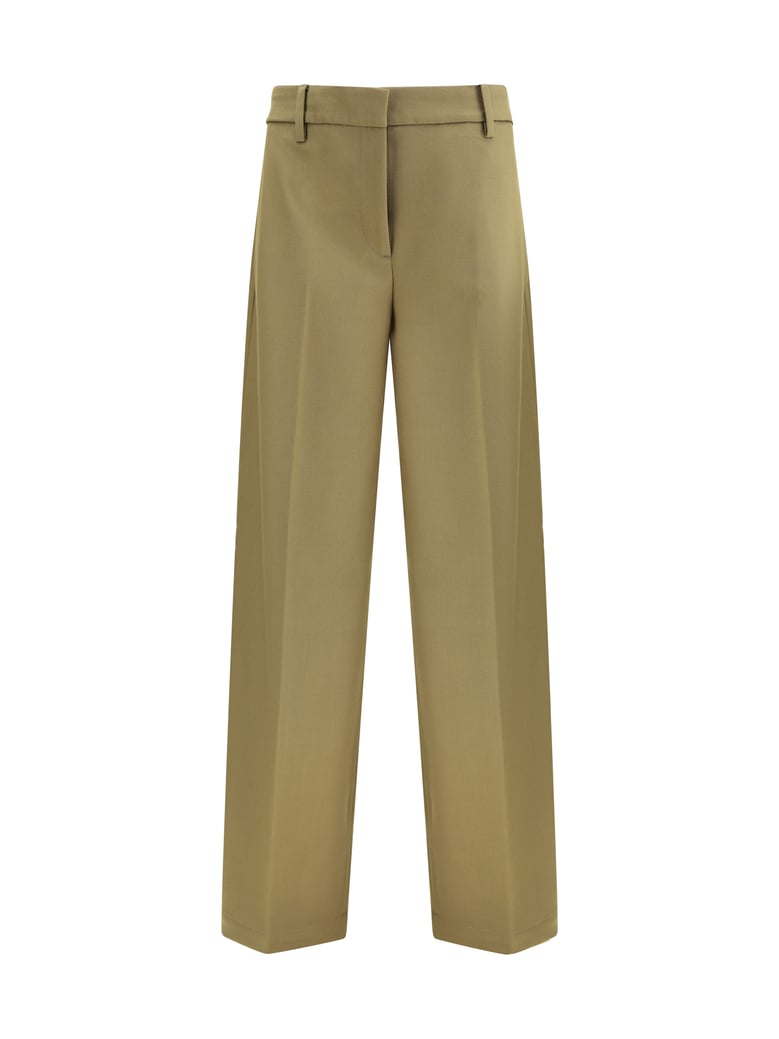pants virgin wool olive by Selfnex
