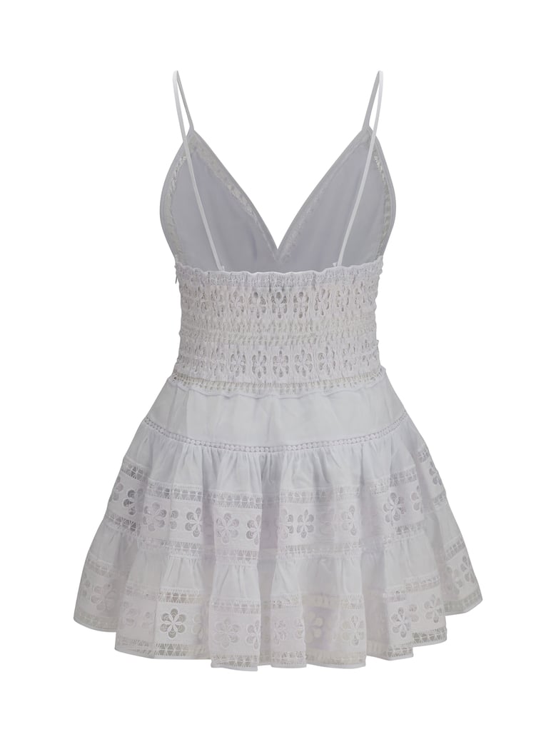 dress isca short white by Selfnex