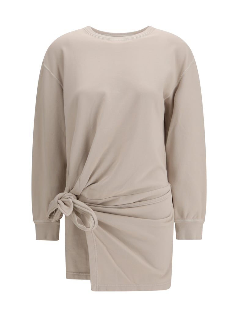 fleece dress zae beige by Selfnex