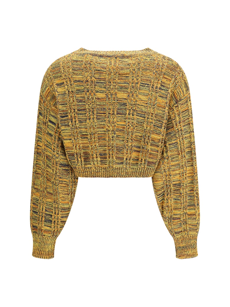 crop sweater groove ochre by Selfnex