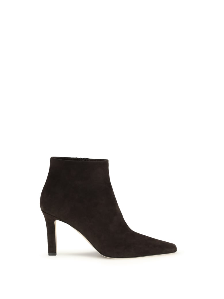 ankle boots nappa leather lacquer brown by Selfnex