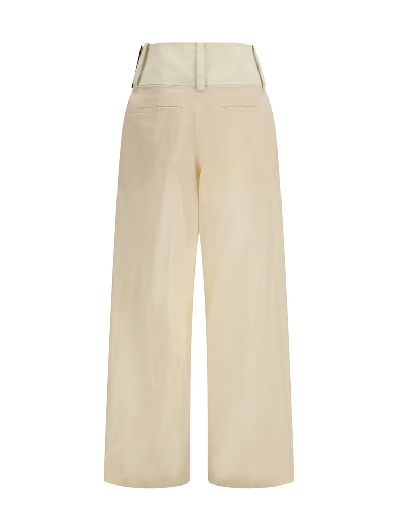 trousers ferito ecru by Selfnex