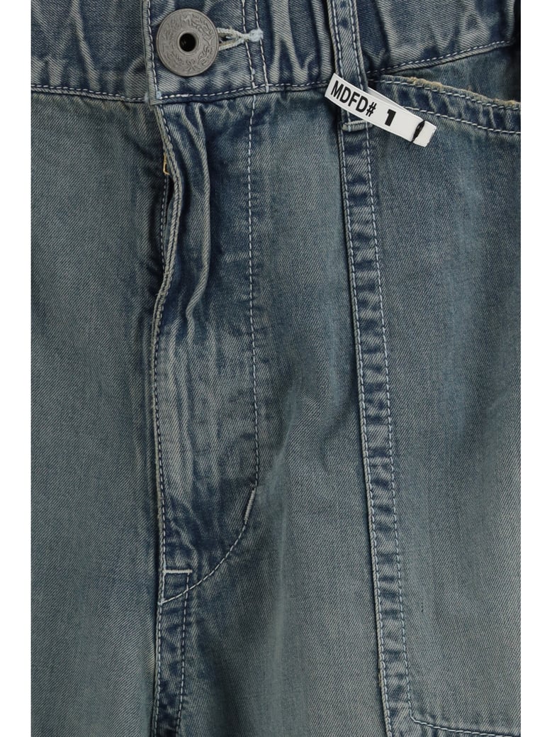pants wide denim indigo by Selfnex