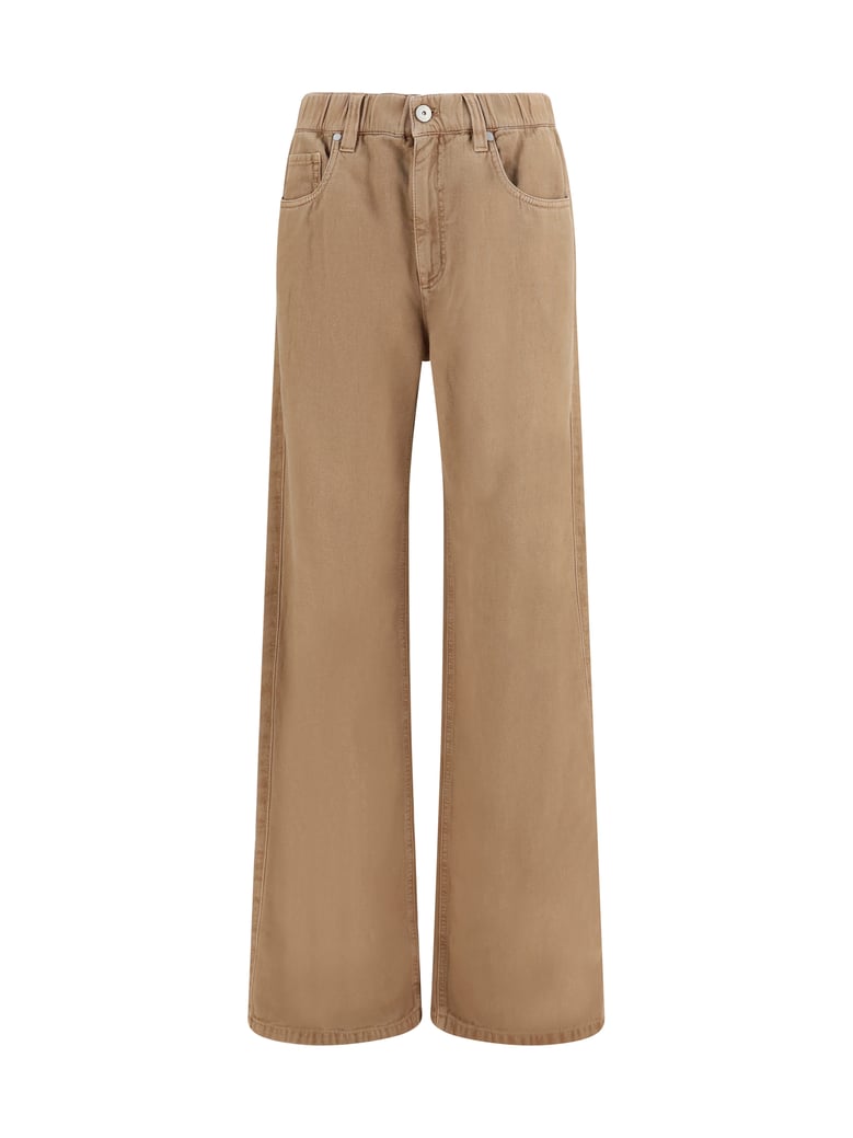 wide-leg jeans warm amber by Selfnex