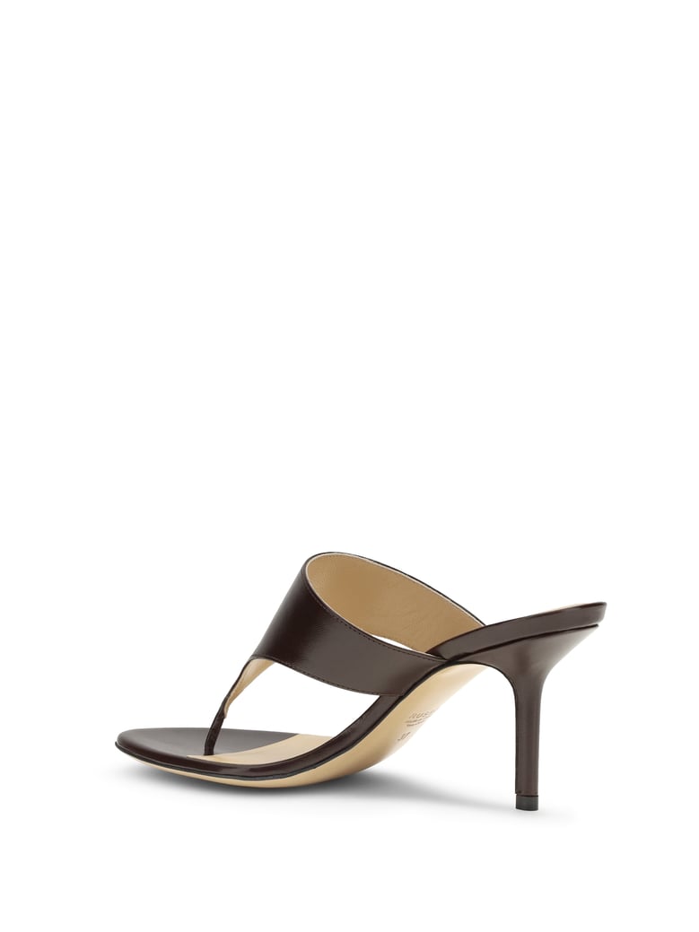 thong sandals bordeaux leather by Selfnex