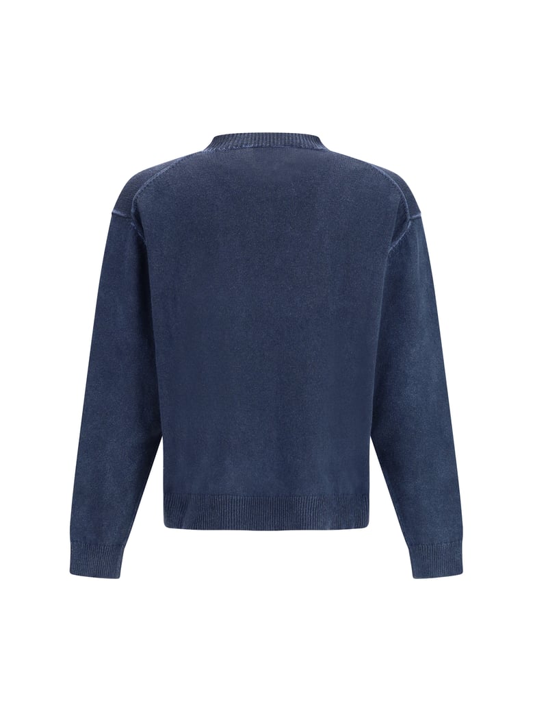 crew neck sweater navy blue by Selfnex