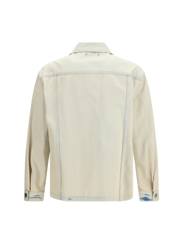 denim jacket work light sand by Selfnex