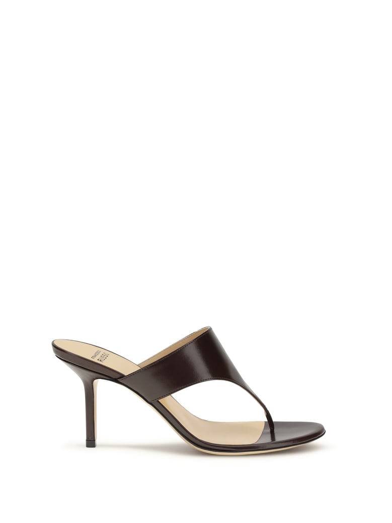 thong sandals bordeaux leather by Selfnex