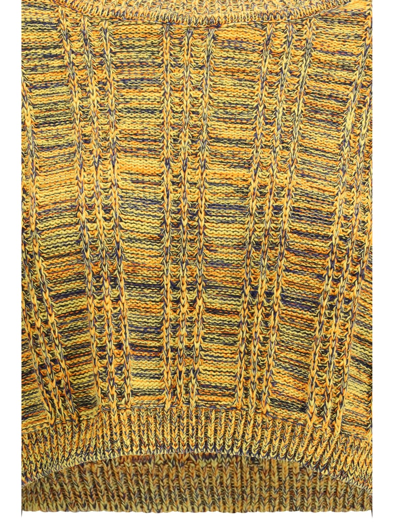 crop sweater groove ochre by Selfnex