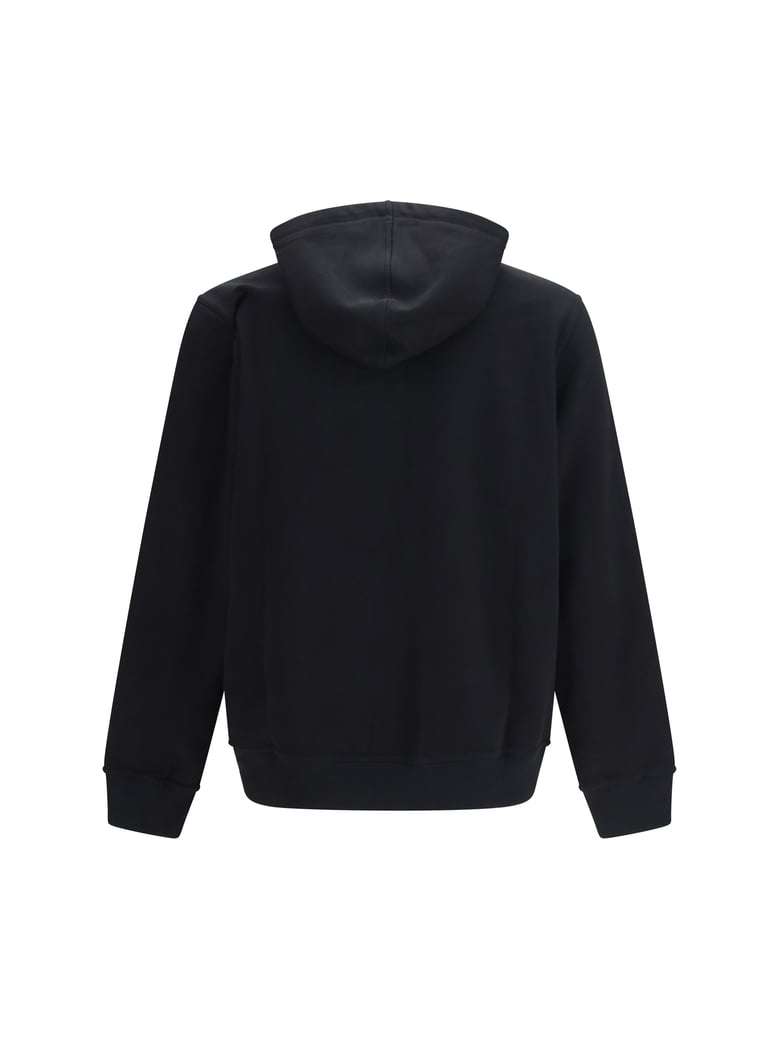 hoodie cotton zip-up black by Selfnex