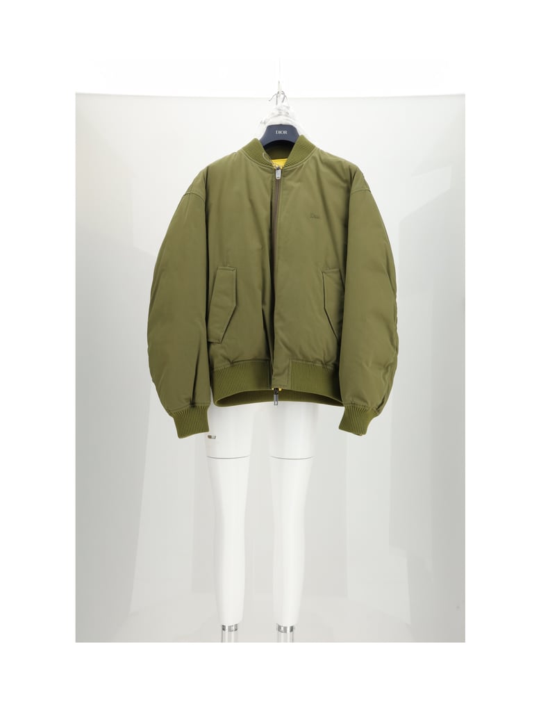 bomber jacket reversible green by Selfnex