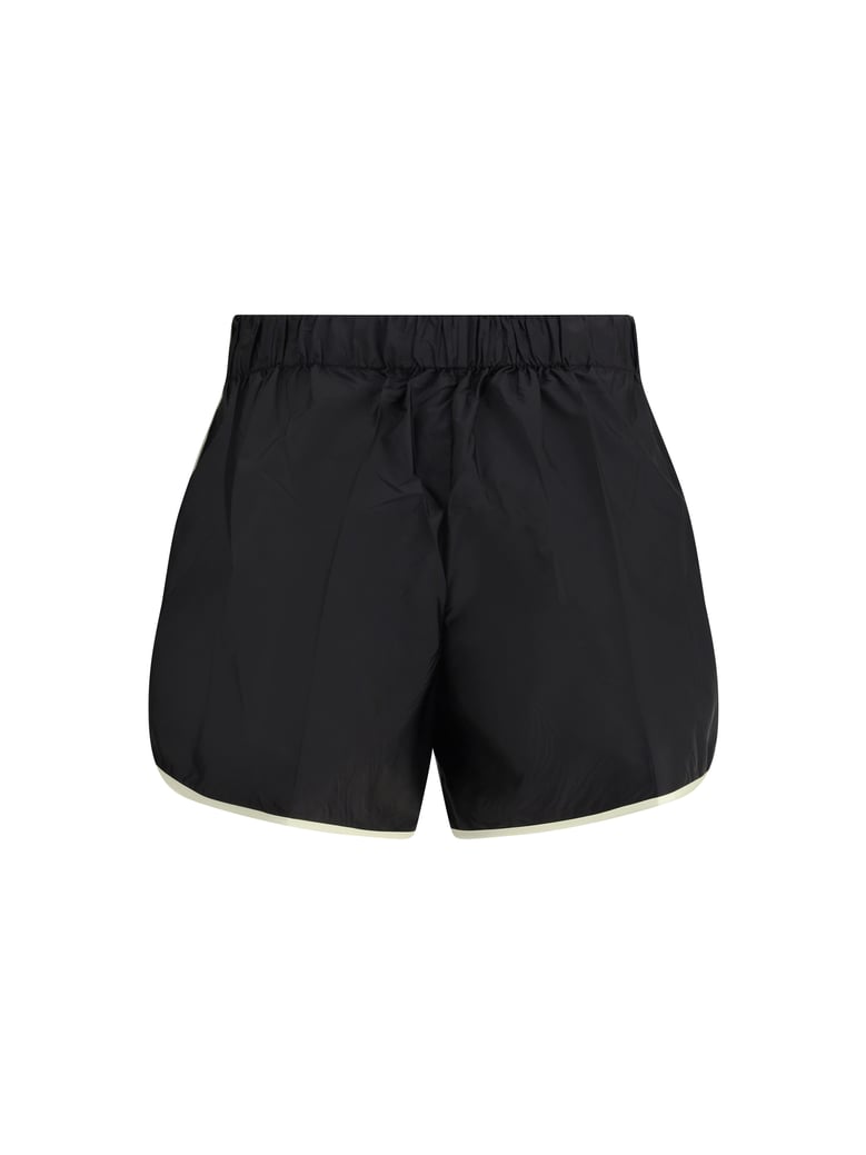 shorts re-nylon black/vanilla by Selfnex