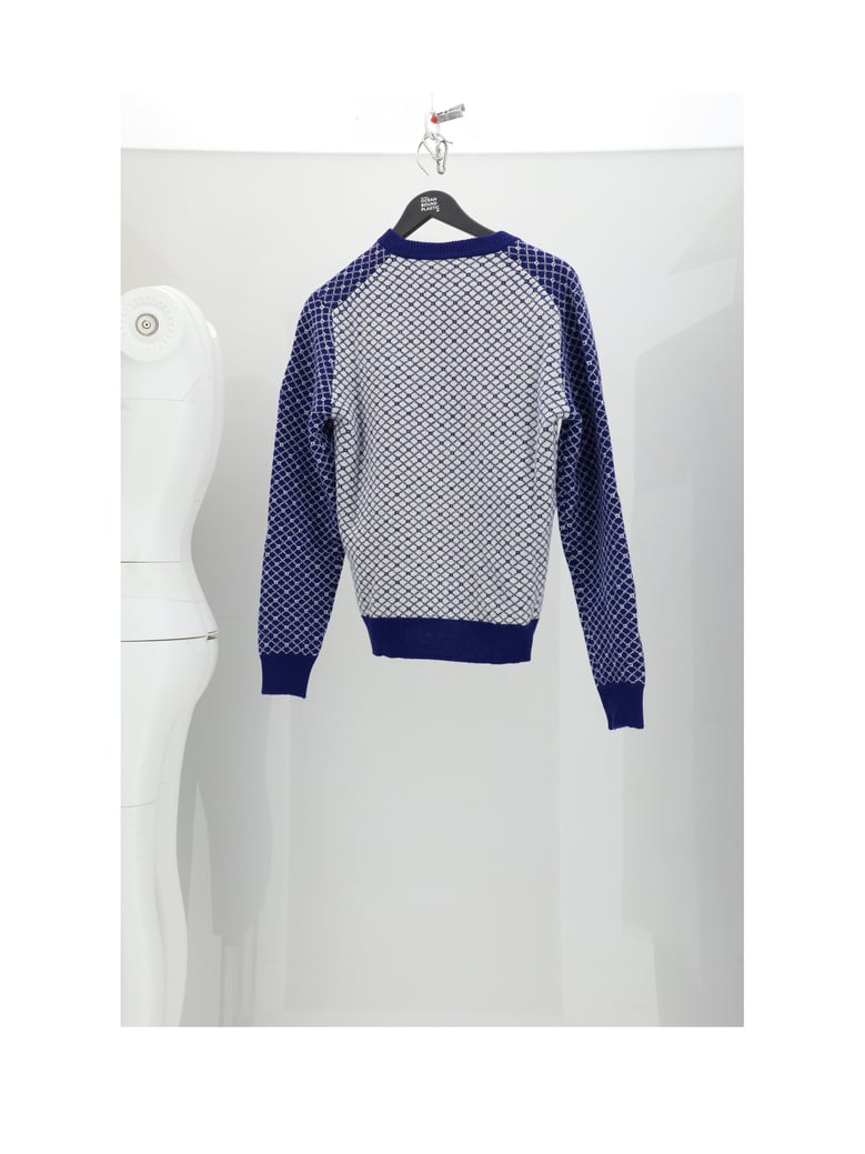 t-shirt blue wool by Selfnex