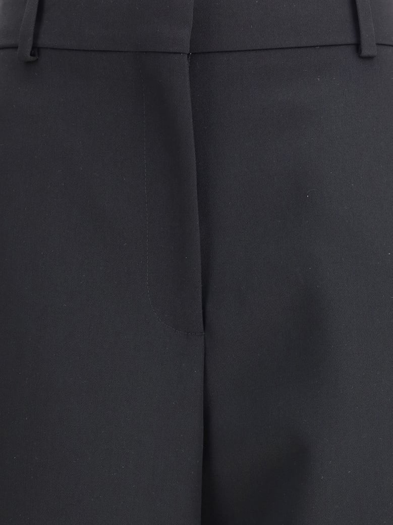 tailored wool trousers black by Selfnex