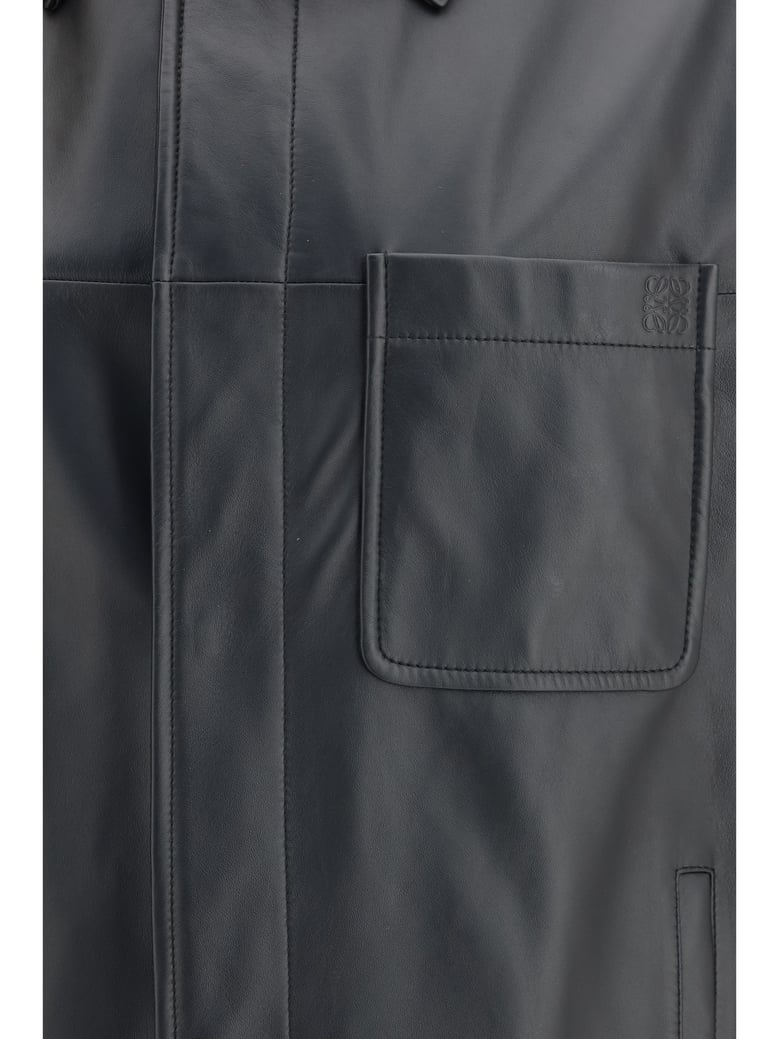 leather jacket black calfskin by Selfnex