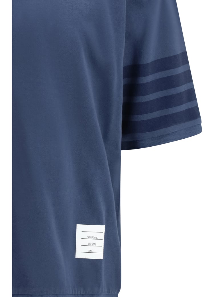 cotton t-shirt 4-bar navy by Selfnex