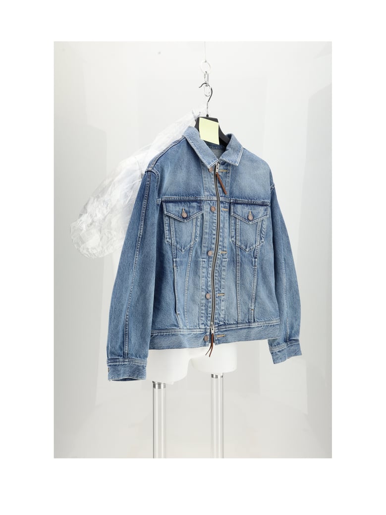 trucker jacket clear waterfall by Selfnex