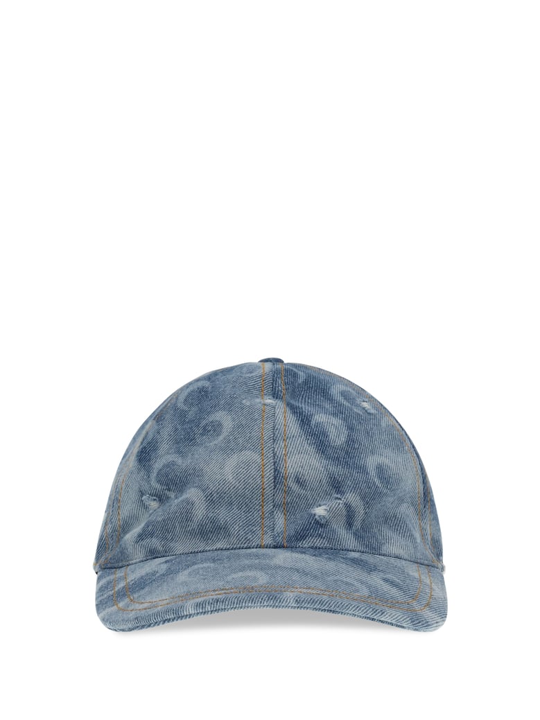 baseball cap moon light blue denim by Selfnex