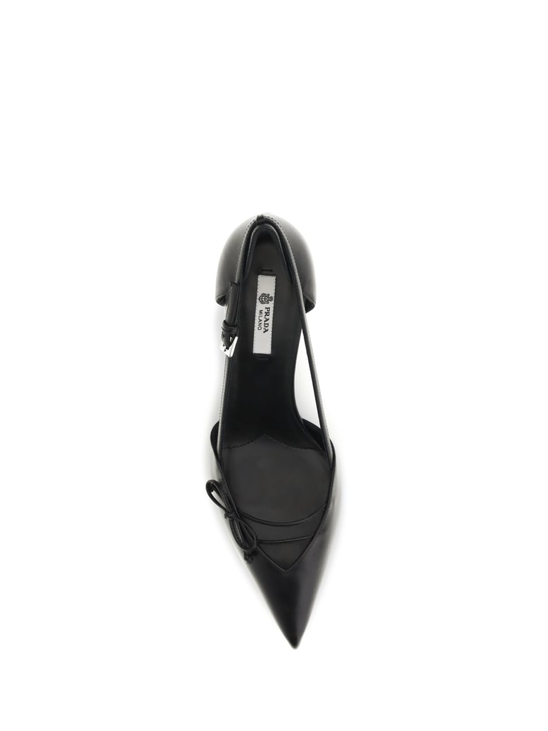 pumps side-cut black calf by Selfnex