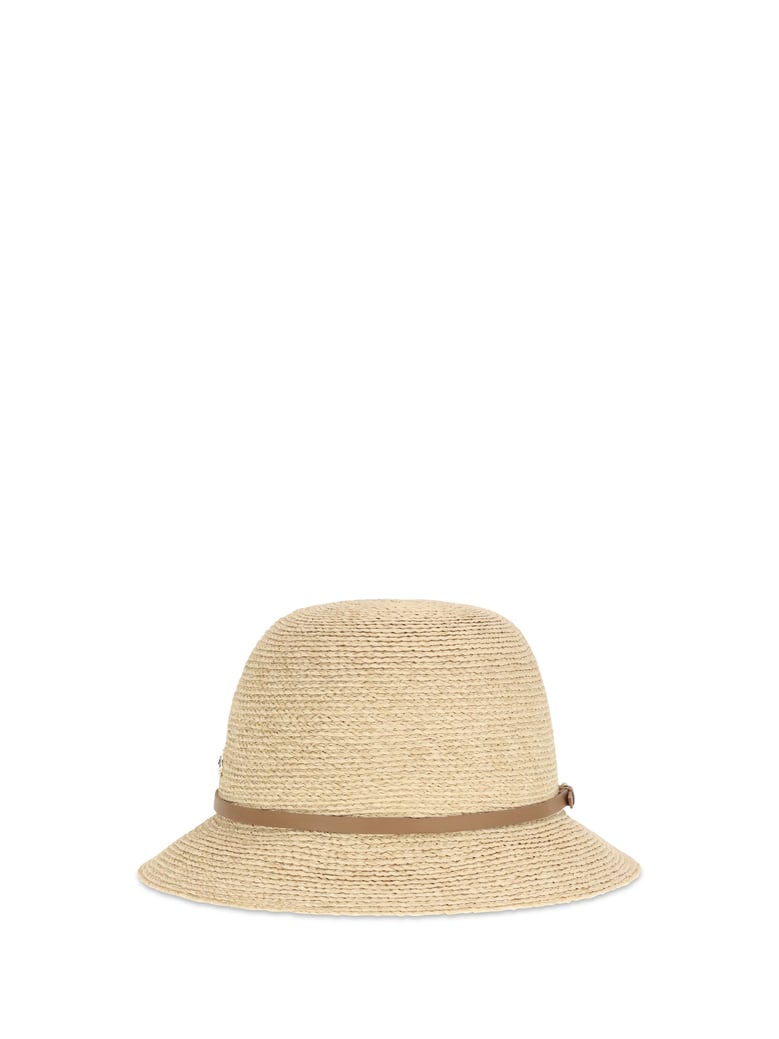 straw hat raffia natural/tan by Selfnex