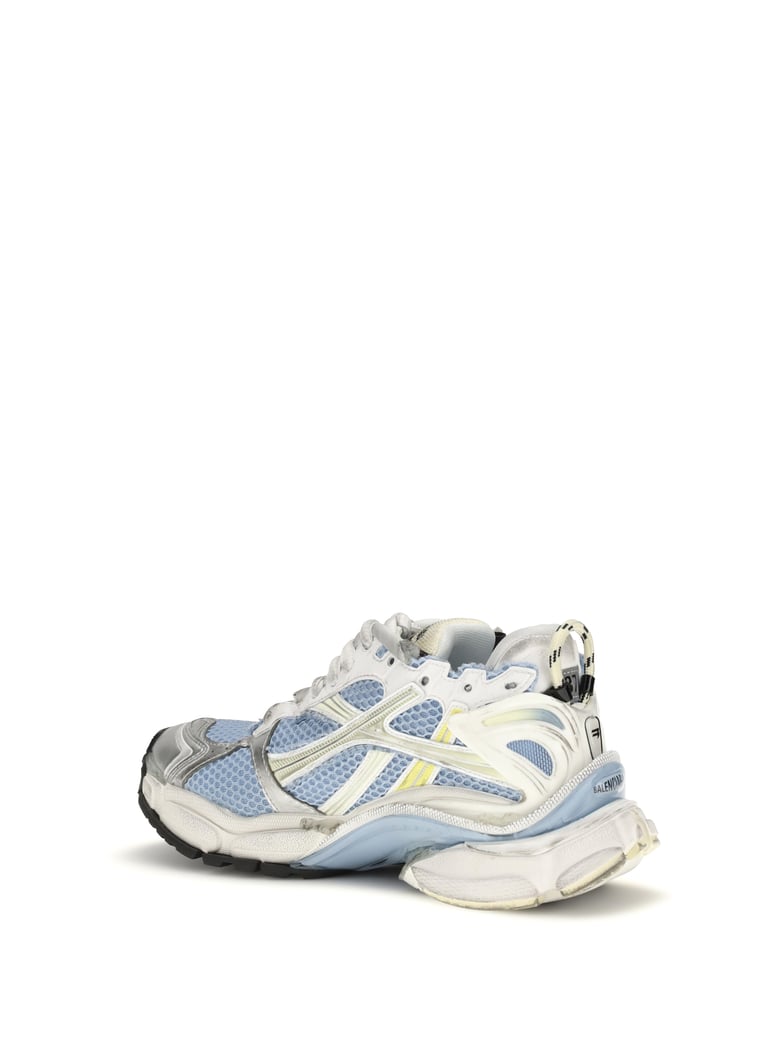 runner mesh sneakers blue/yellow/white by Selfnex