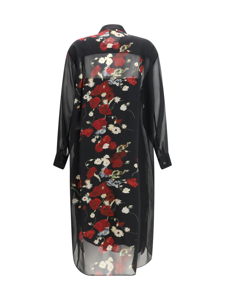 dress gloria black/red silk by Selfnex