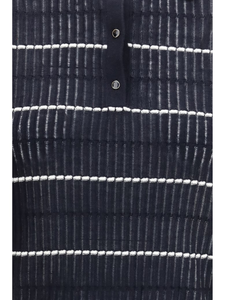 polo gallo blue wool-silk by Selfnex