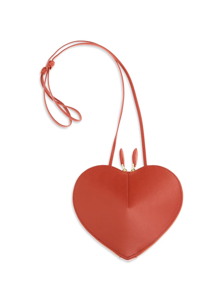 shoulder bag cœur bimaterial burnt orange by Selfnex