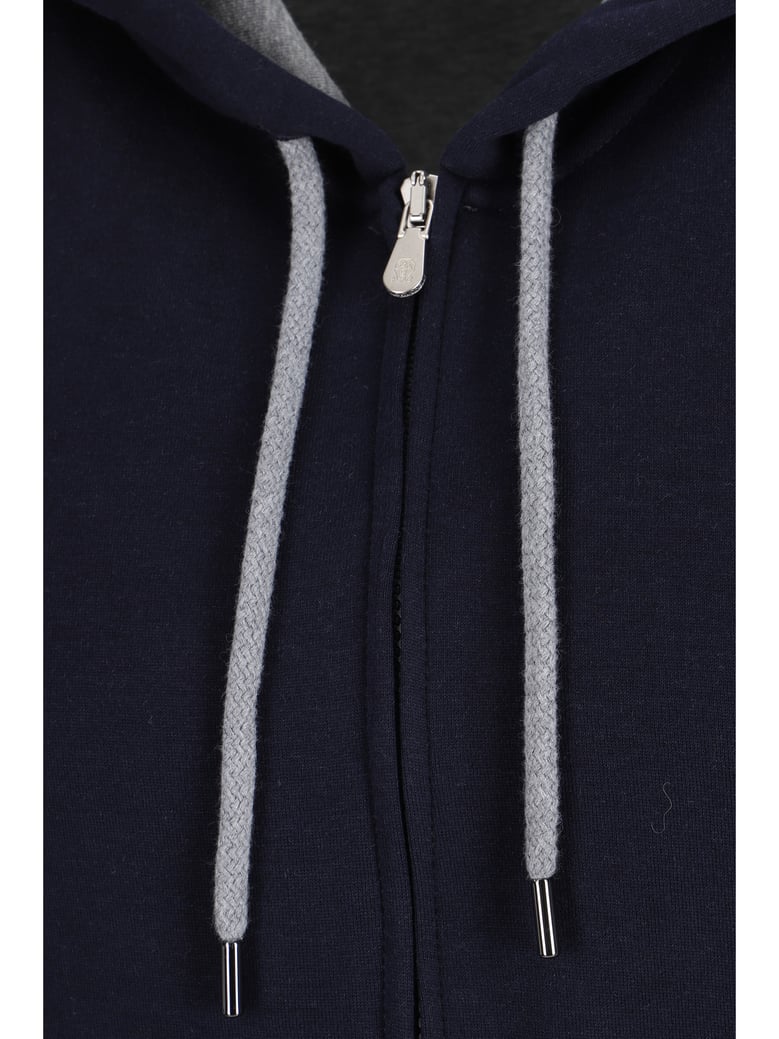 cotton hoodie cobalt blue by Selfnex