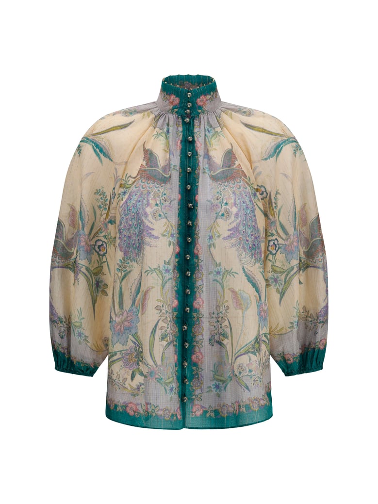 shirt indra cream silk-blend by Selfnex