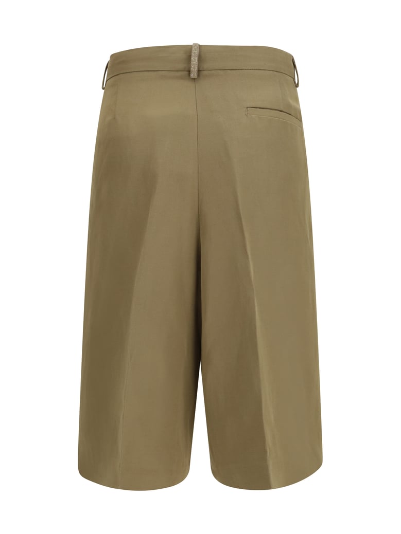 pleated pants viscose taupe by Selfnex