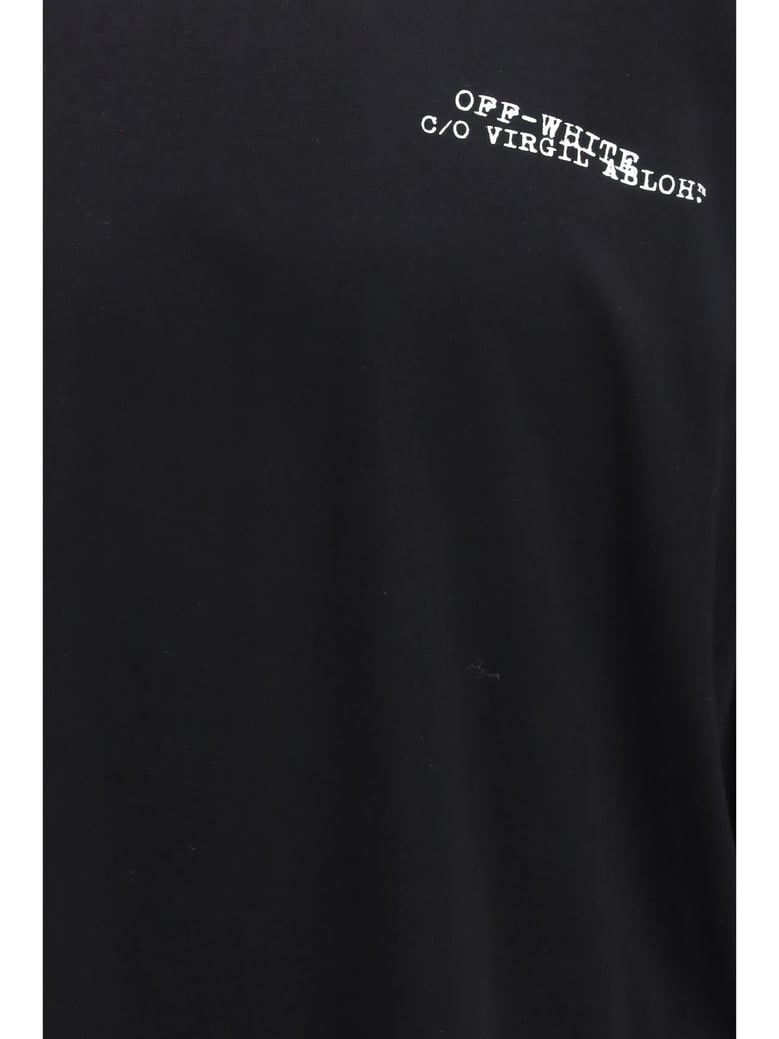 t-shirt patterned long-sleeve black by Selfnex