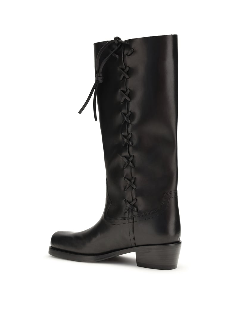 boots roxanne black calfskin by Selfnex