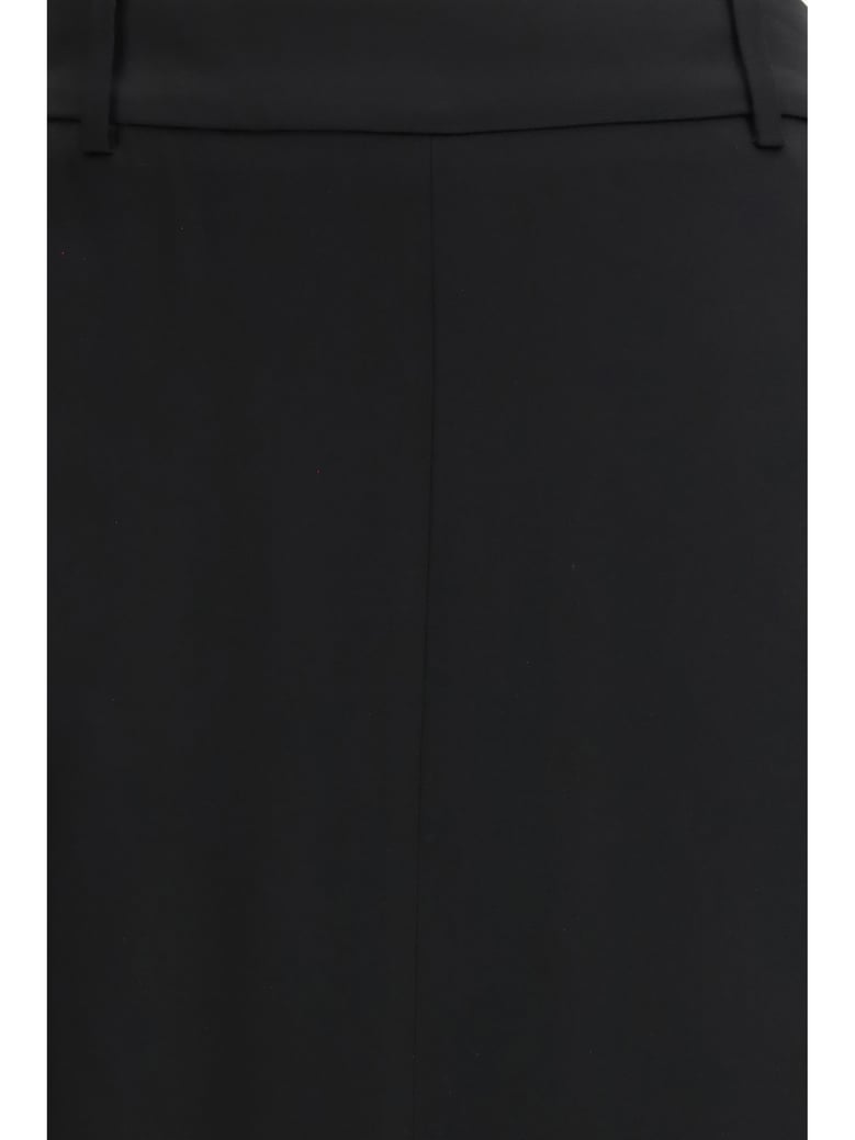 skirt crepe envers satin black by Selfnex