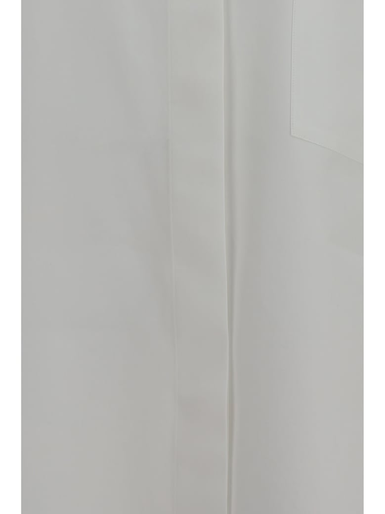 cotton poplin shirt white by Selfnex