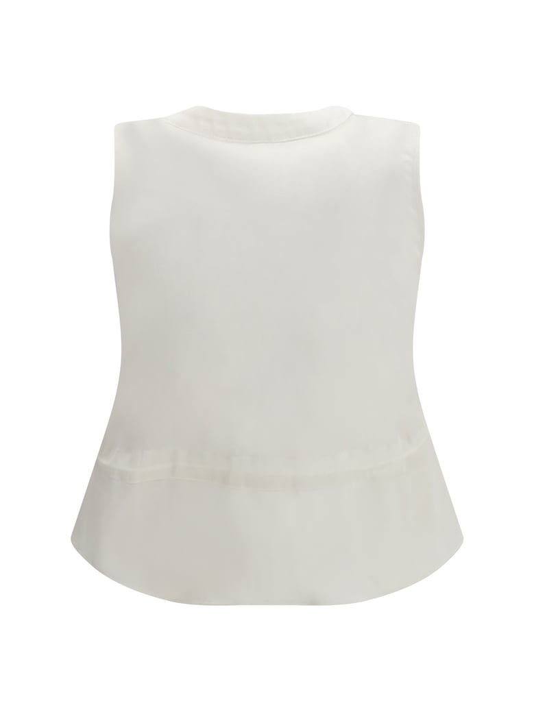 denim vest off white by Selfnex