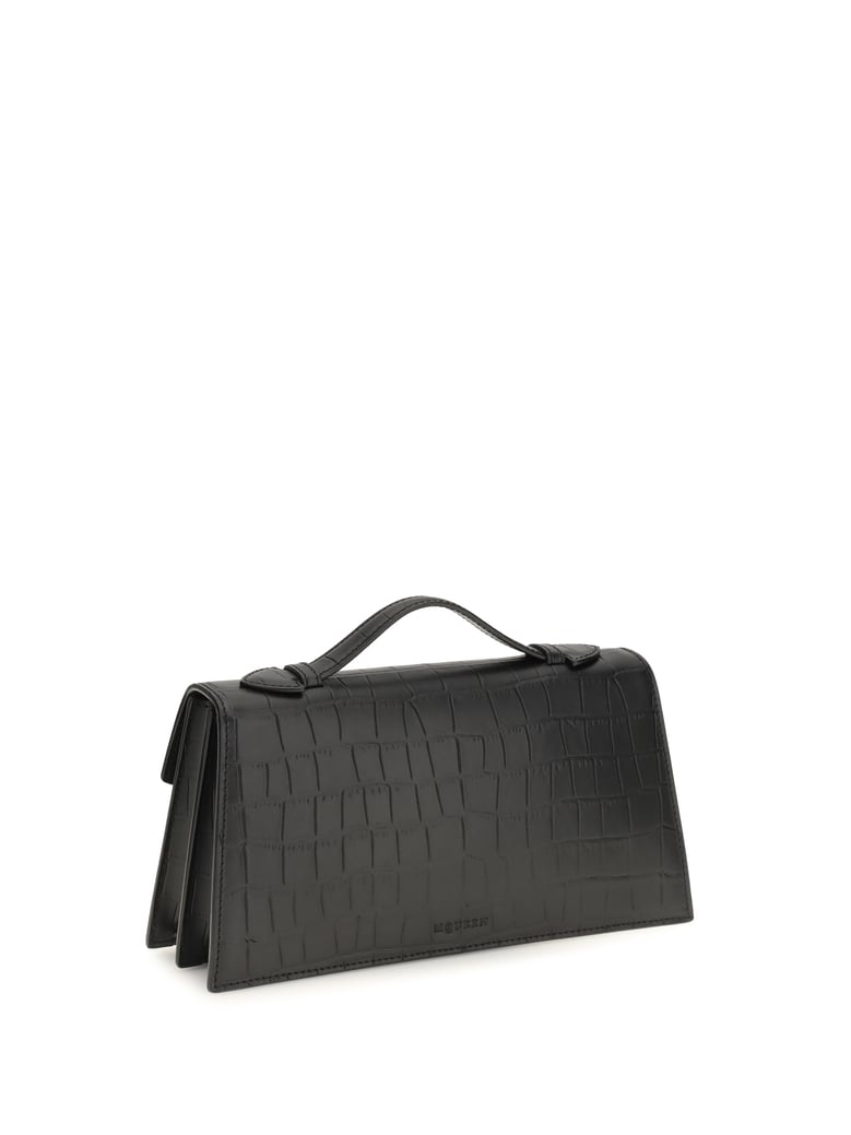 handbag skull croc-embossed black/silver by Selfnex