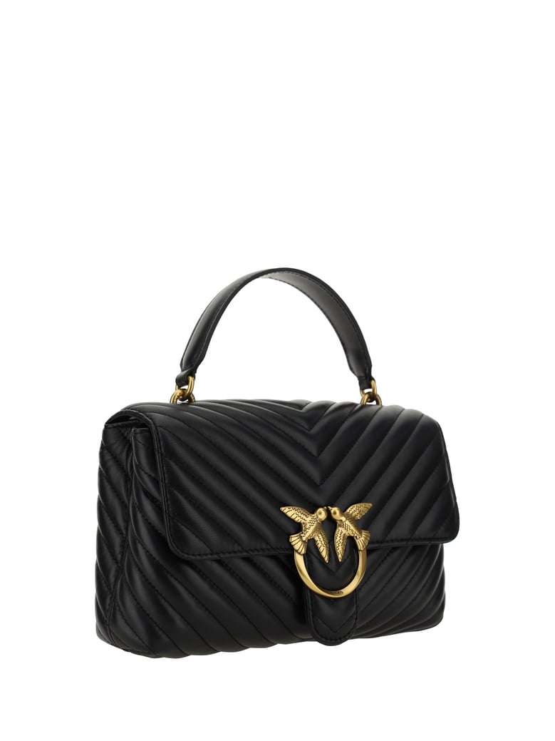 handbag love lady calfskin black/antique gold by Selfnex