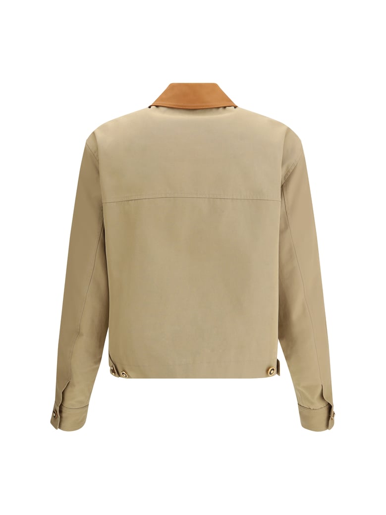 cotton jacket warm beige by Selfnex