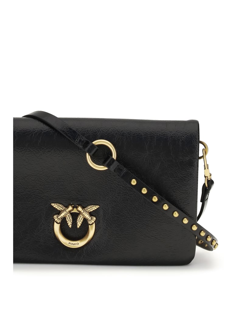 shoulder bag love click soft black/antique gold by Selfnex