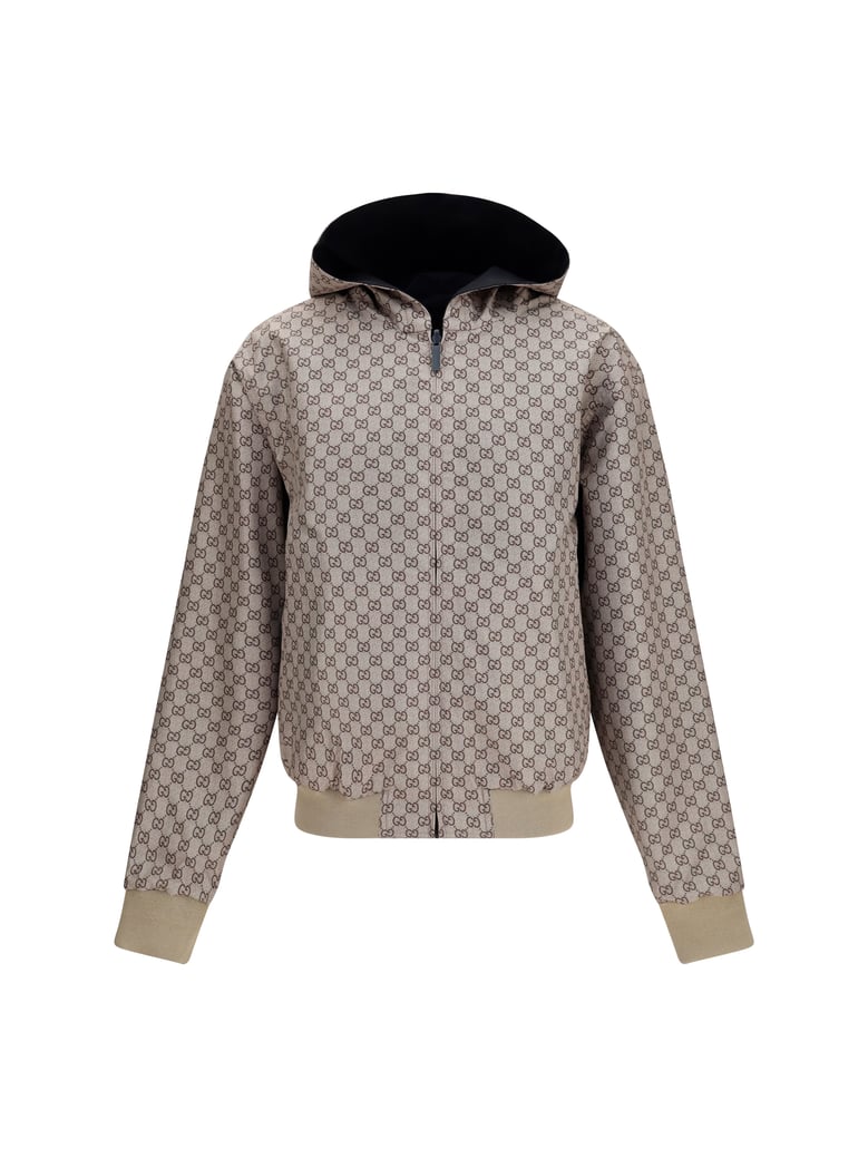 jacket reversible zip black cotton by Selfnex