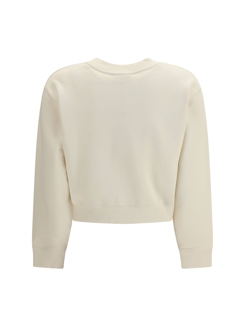 cropped sweatshirt paris noble beige by Selfnex