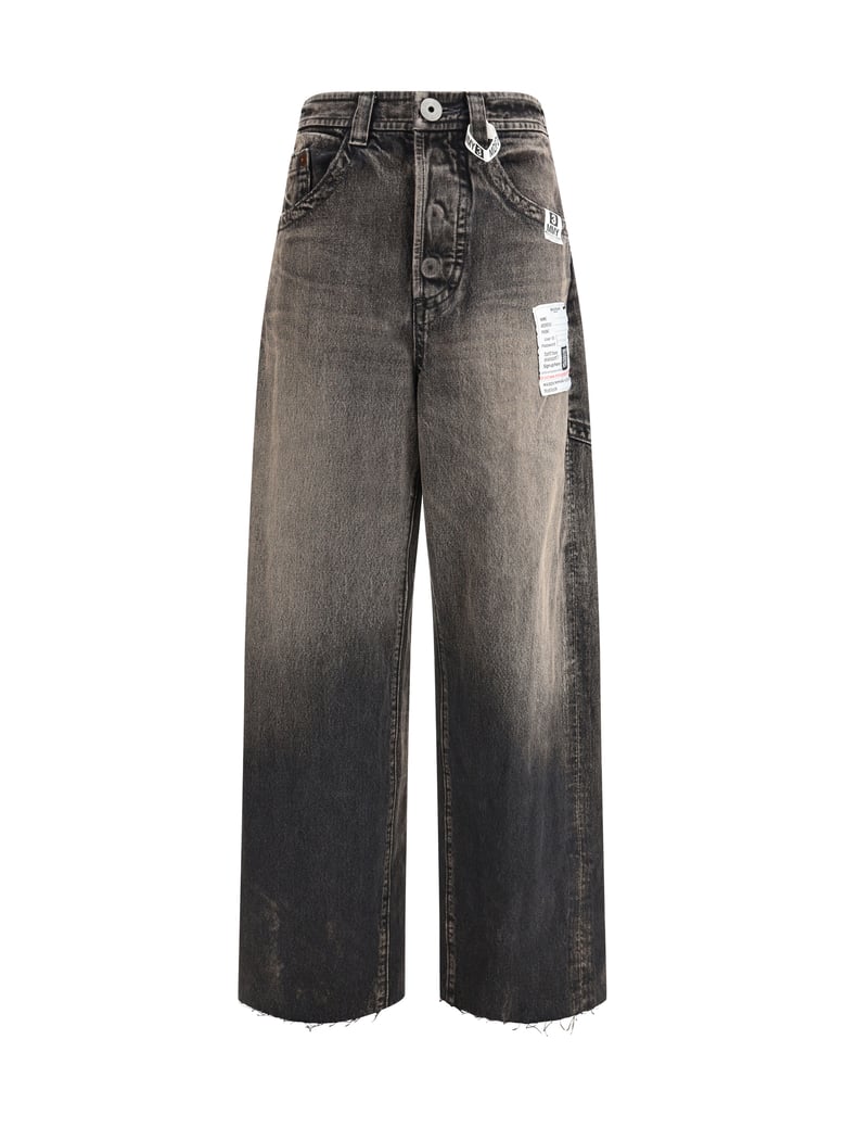wide denim jeans 'amateur sewn like' black by Selfnex