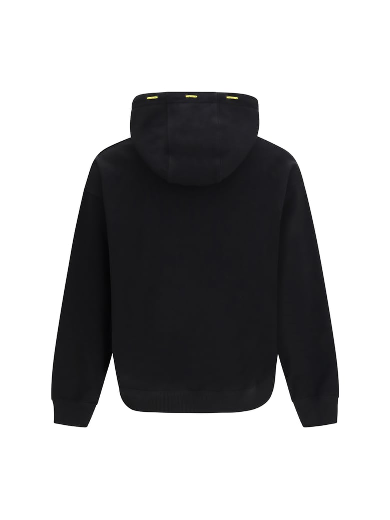 hooded cotton sweatshirt black by Selfnex