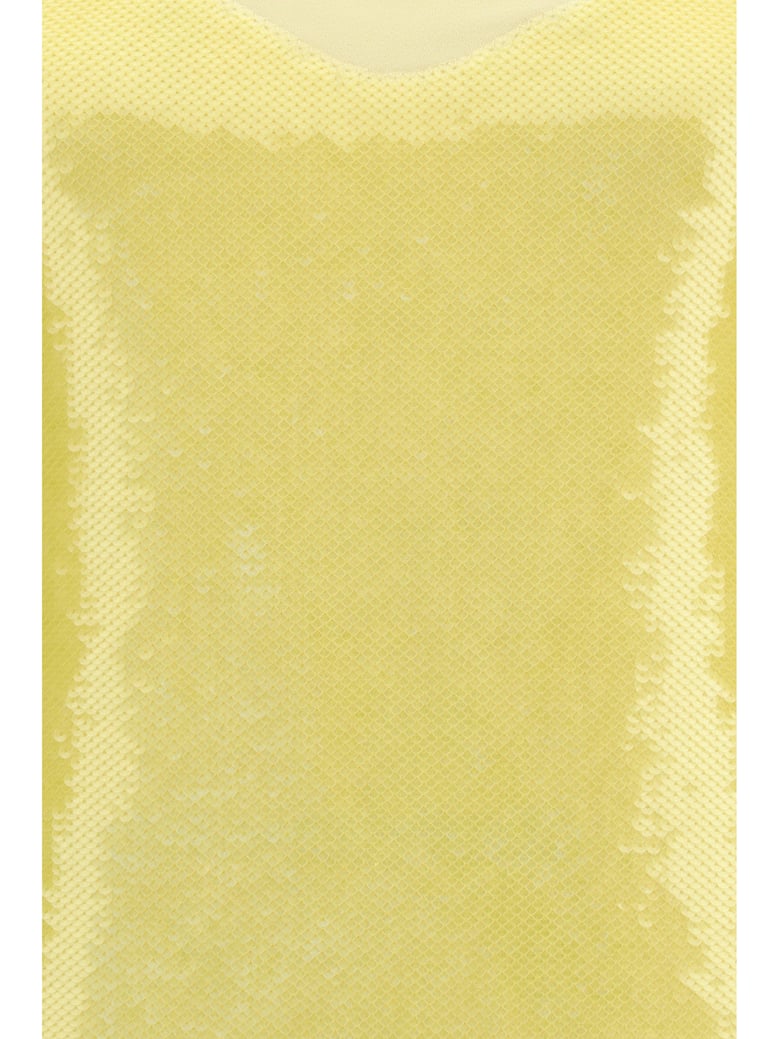 mini dress sequined soft yellow by Selfnex