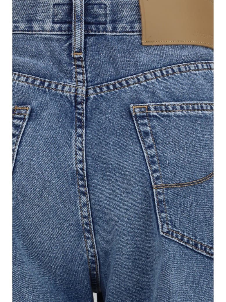 jeans wide 5-pocket medium blue by Selfnex